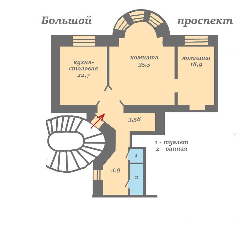 Большой П.С. просп., д 106 Большой П.С. просп., д 106