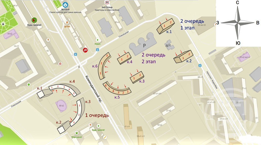 Комендантский просп., д 60, корпус 3 Комендантский просп., д 60, корпус 3