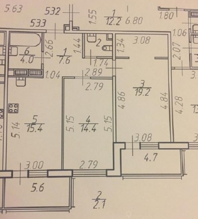 Продажа 2-комнатной квартиры, Мурино, Привокзальная пл.,  д 3