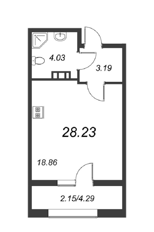 Продажа 1-комнатной квартиры, Санкт-Петербург, Полюстровский просп.,  д 75