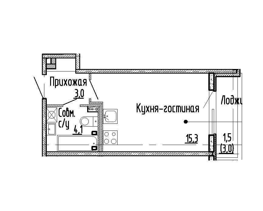 Продажа 1-комнатной квартиры, Мурино, Воронцовский бул.,  д 9