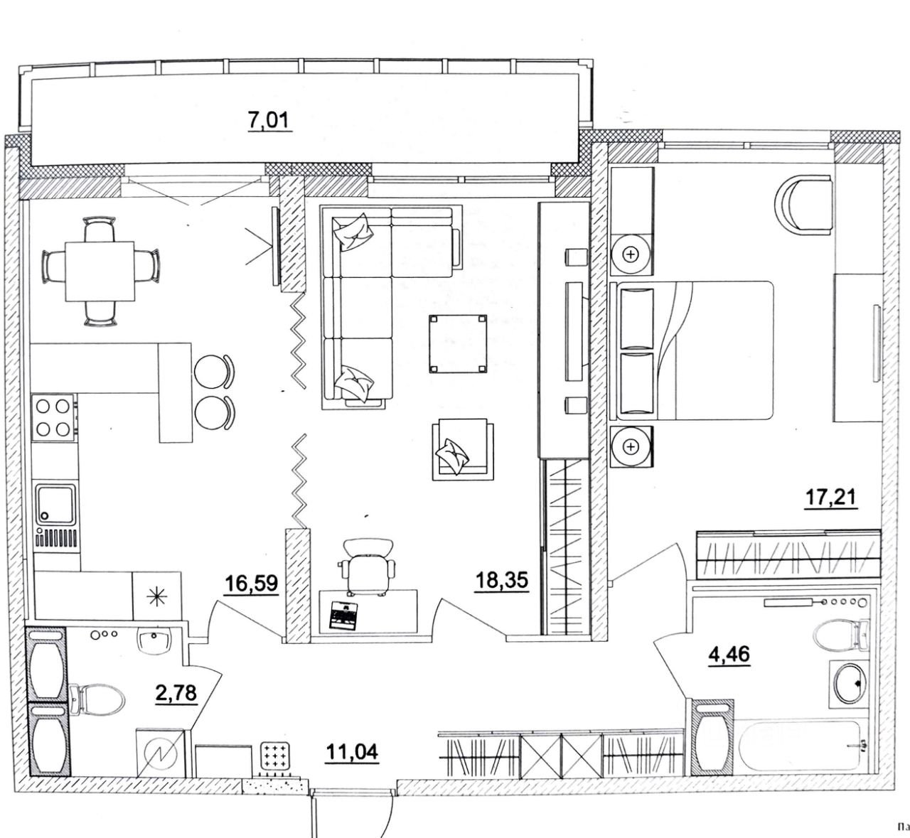 Продажа 2-комнатной квартиры, Санкт-Петербург, Тореза просп.,  д 118