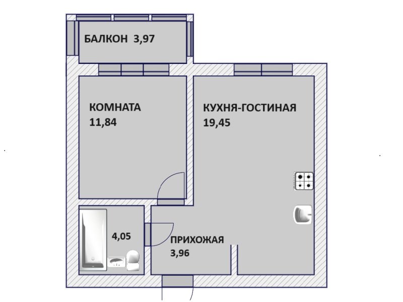 Продажа 1-комнатной квартиры, Федоровское, 2-ой Счастливый пр-зд,  д 4