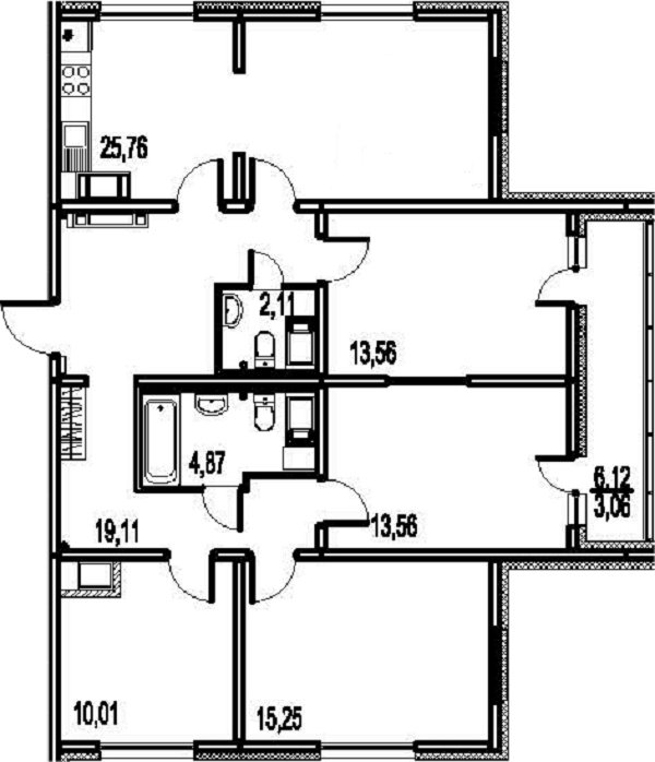 Продажа 4-комнатной квартиры, Санкт-Петербург, Лидии Зверевой ул.,  д 5