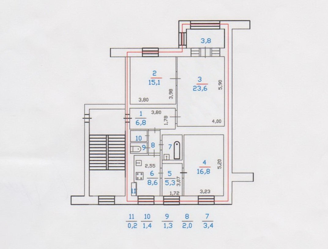 Продажа 4-комнатной квартиры, Ломоносов, Красного Флота ул.,  д 1