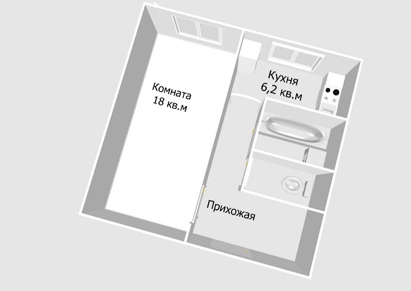 Продажа 1-комнатной квартиры, Приладожский, Приладожский пгт.,  д 5