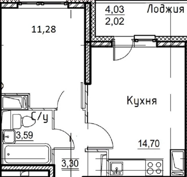 Продажа 1-комнатной квартиры, Санкт-Петербург, Русановская ул.,  д 20