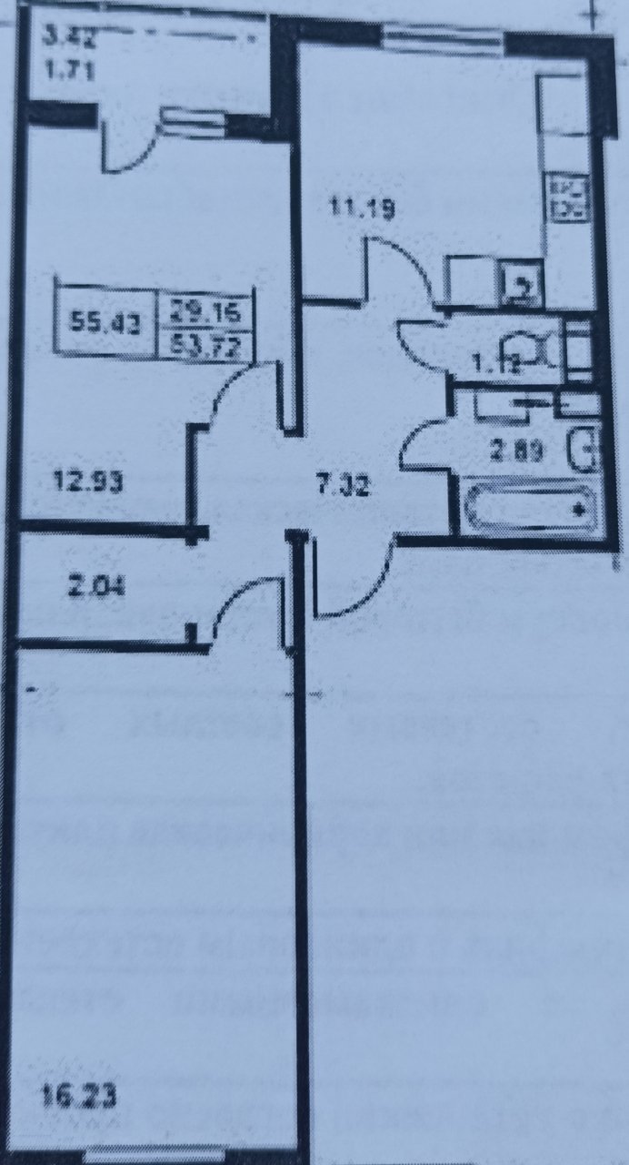 Продажа 2-комнатной квартиры, Петергоф, Парковая ул.,  д 14