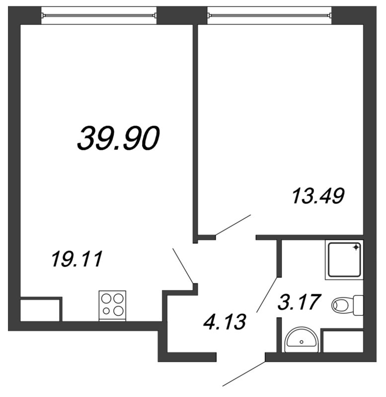 Продажа 1-комнатной квартиры, Санкт-Петербург, Московское шос.,  д 3