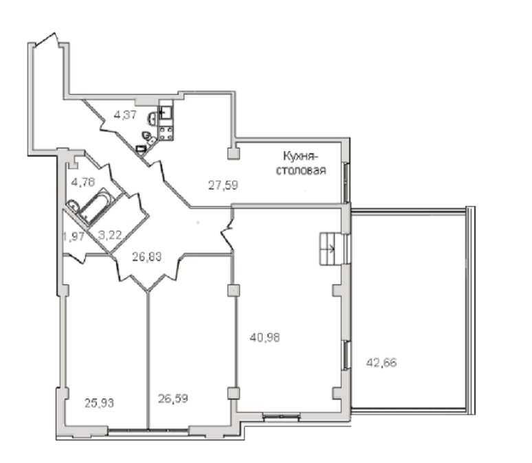 Продажа 3-комнатной квартиры, Санкт-Петербург, Московский просп.,  д 183-185