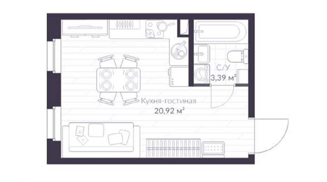 Продажа 1-комнатной квартиры, Санкт-Петербург, Парашютная ул.,  д 79