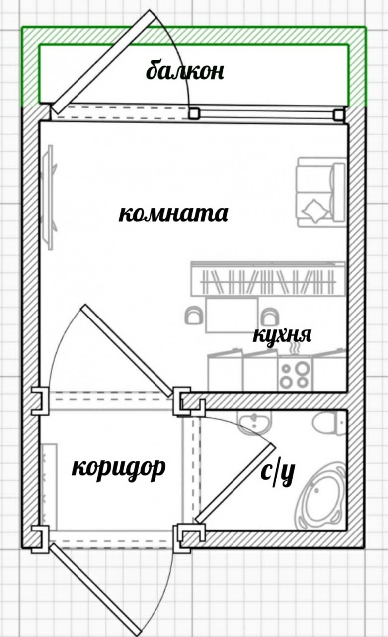 Продажа 1-комнатной квартиры, Кировск, Энергетиков ул.,  д 8