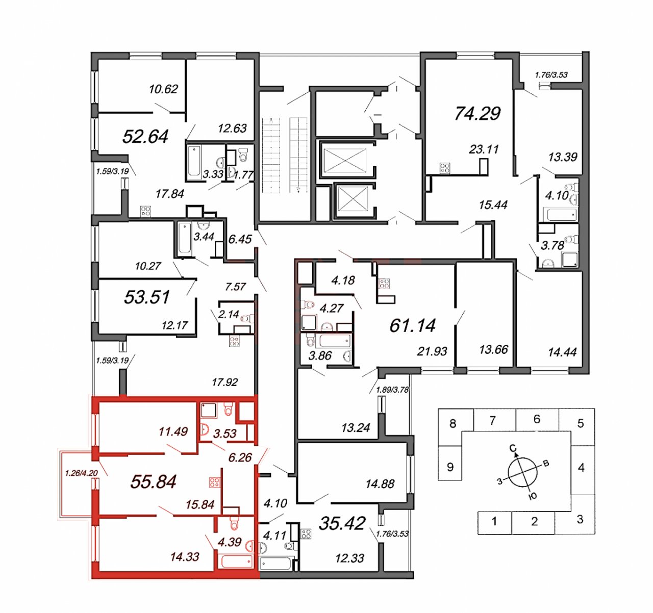 Продажа 2-комнатной квартиры, Санкт-Петербург, Белоостровская ул.,  д 10