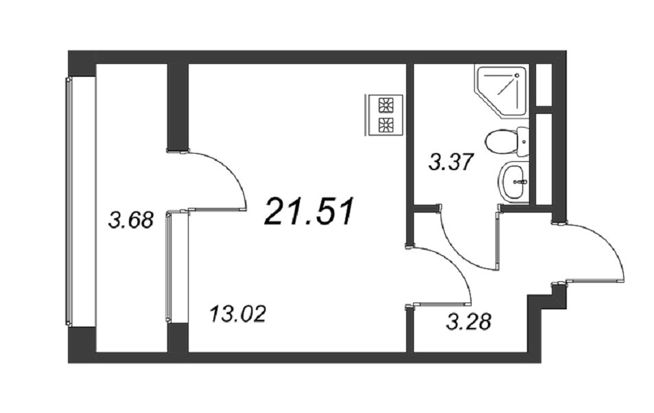 Продажа 1-комнатной квартиры, Санкт-Петербург, Планерная ул.,  д 97