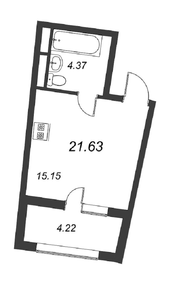 Продажа 1-комнатной квартиры, Санкт-Петербург, Планерная ул.,  д 91