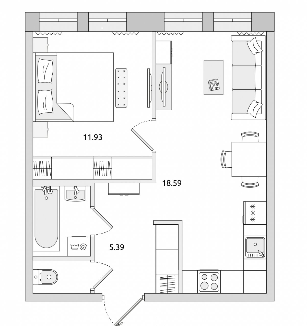 Продажа 1-комнатной квартиры, Санкт-Петербург, Волковский просп.,  д 6