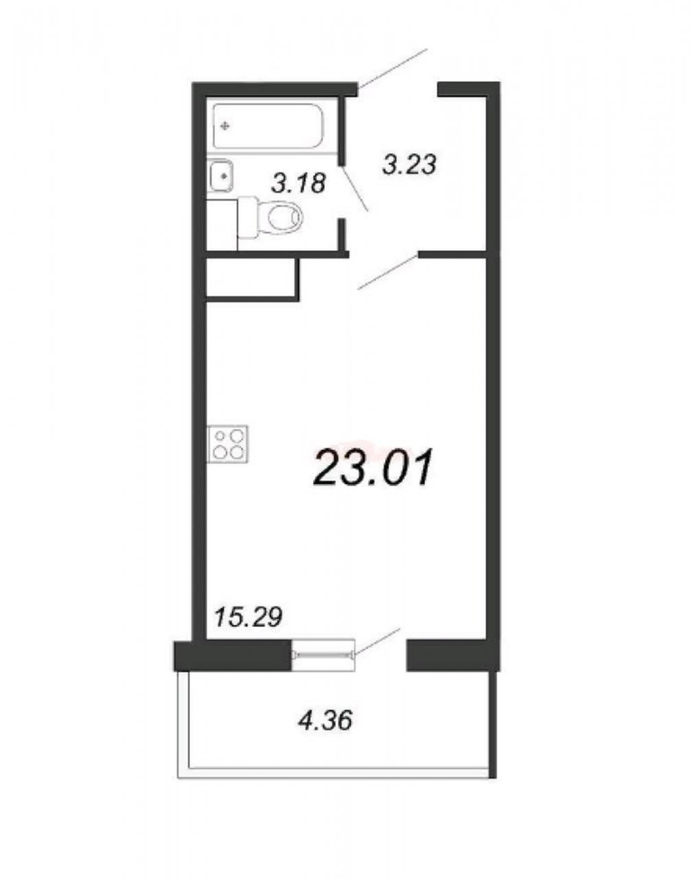 Продажа 1-комнатной квартиры, Санкт-Петербург, Русановская ул.,  д 24