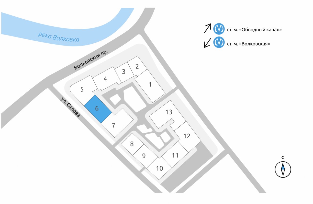 Продажа 1-комнатной квартиры, Санкт-Петербург, Волковский просп.,  д 6