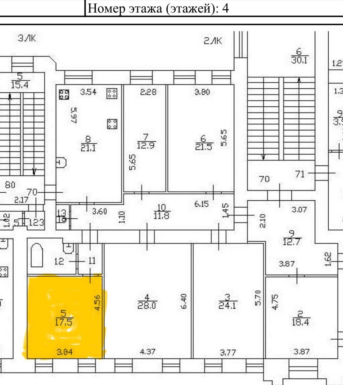 Продажа комнаты, 17м <sup>2</sup>, Санкт-Петербург, Писарева ул.,  д 18