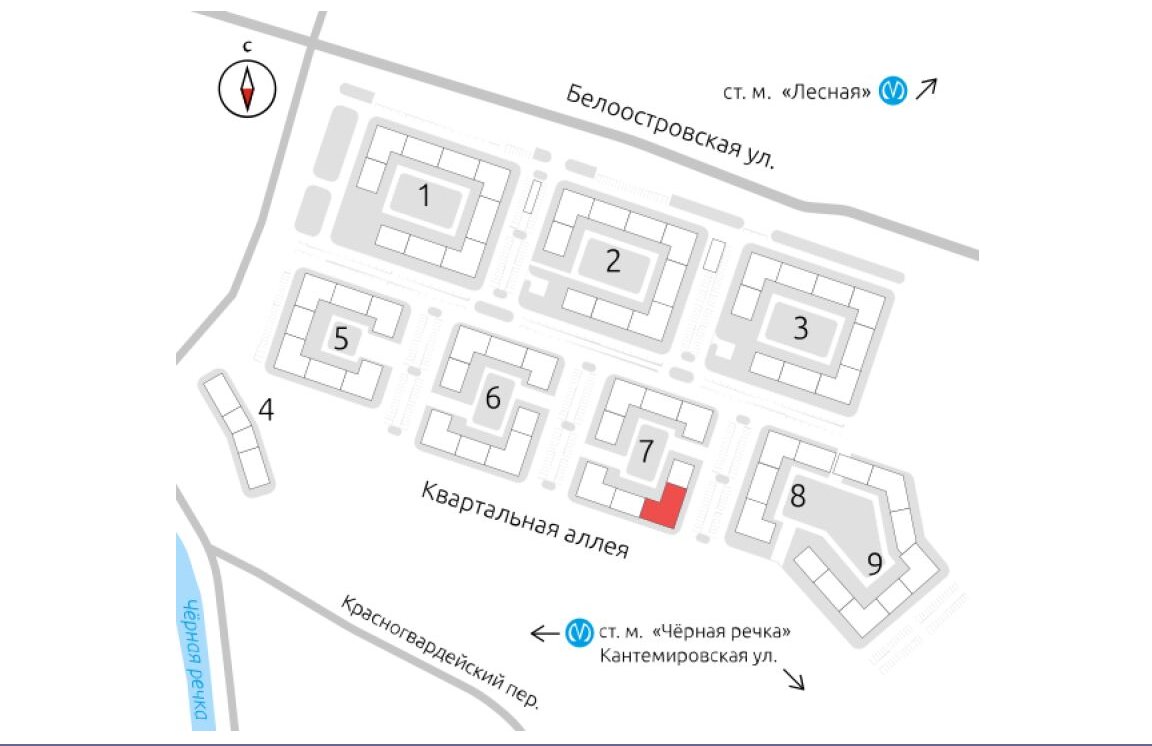 Продажа 3-комнатной квартиры, Санкт-Петербург, Белоостровская ул.,  д 10