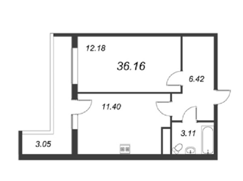 Продажа 1-комнатной квартиры, Кудрово, Строителей просп.,  д 16