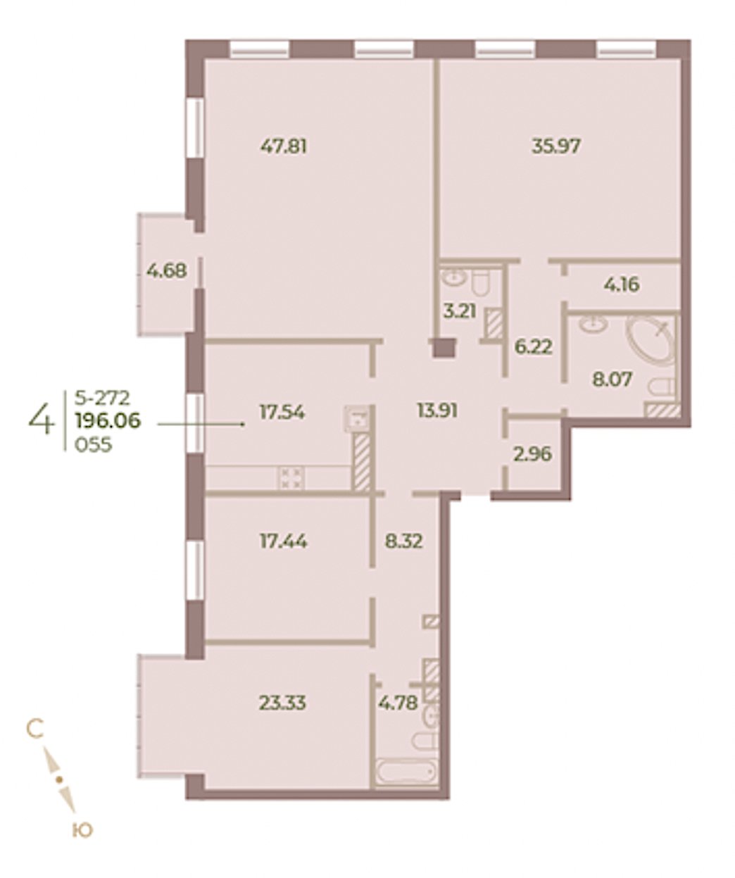 Продажа 4-комнатной квартиры, Санкт-Петербург, Петровский просп.,  д 11