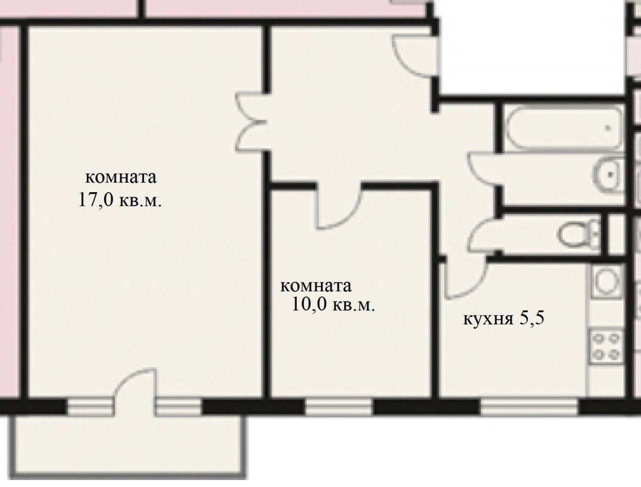 Продажа 2-комнатной квартиры, Гостилицы, Комсомольская ул.,  д 4