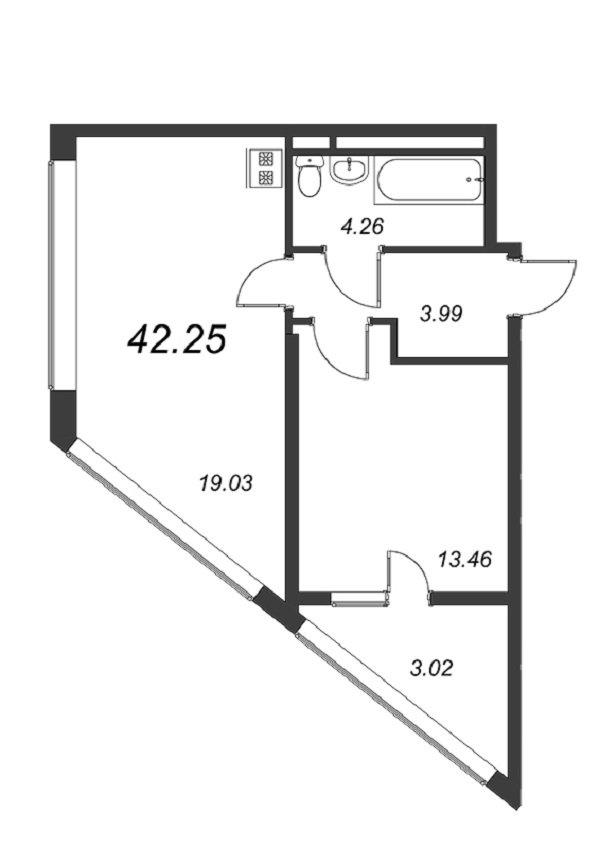 Продажа 1-комнатной квартиры, Санкт-Петербург, Планерная ул.,  д 97