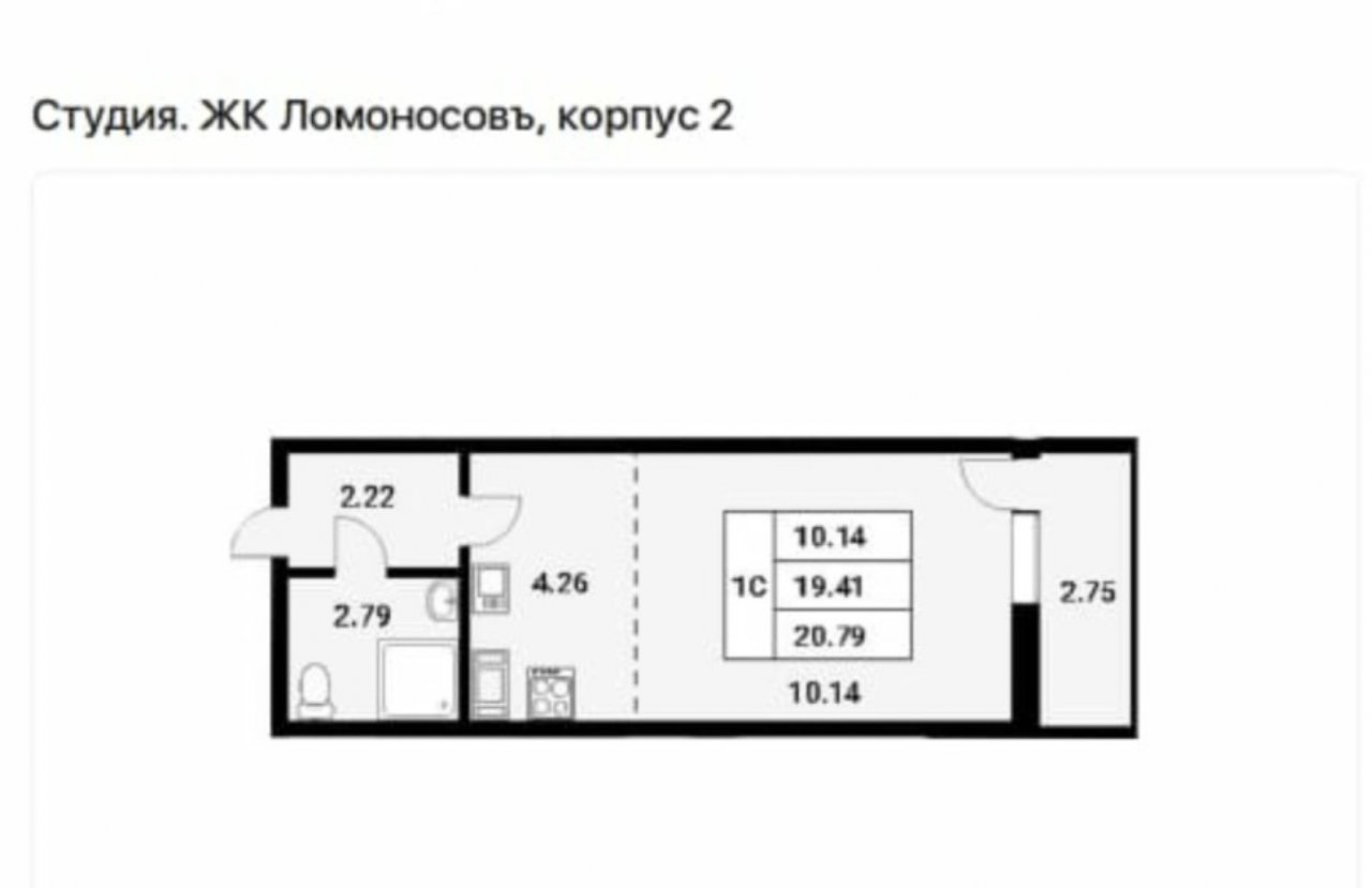 Продажа 1-комнатной квартиры, Ломоносов, Михайловская ул.,  д 51
