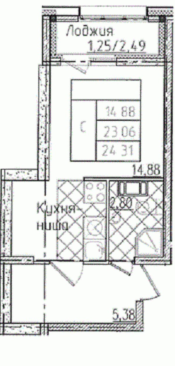 Продажа 1-комнатной квартиры, Санкт-Петербург, Полюстровский просп.,  д 75