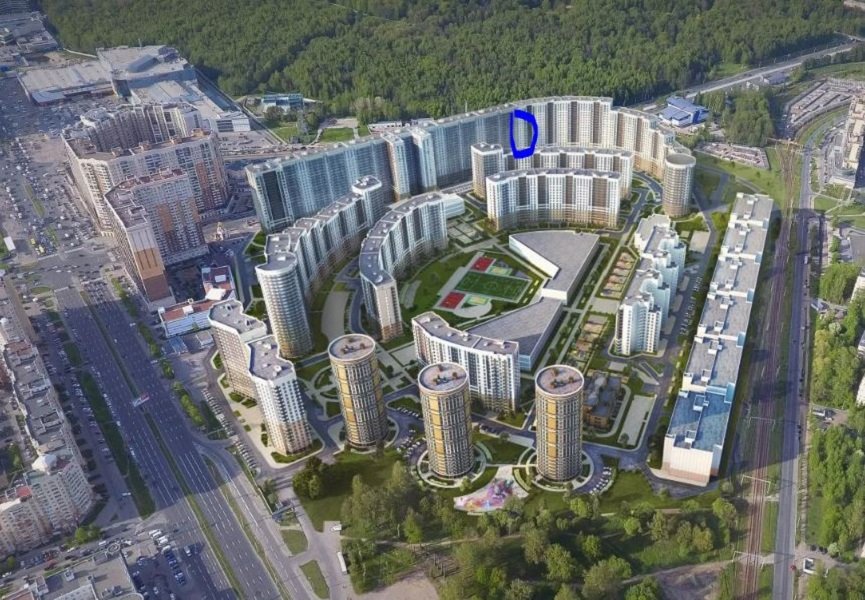 Продажа 1-комнатной квартиры, Санкт-Петербург, Богатырский просп.,  д 2А