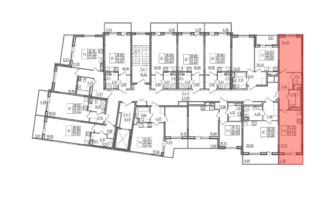 Продажа 1-комнатной квартиры, Санкт-Петербург, Струве,  д 16