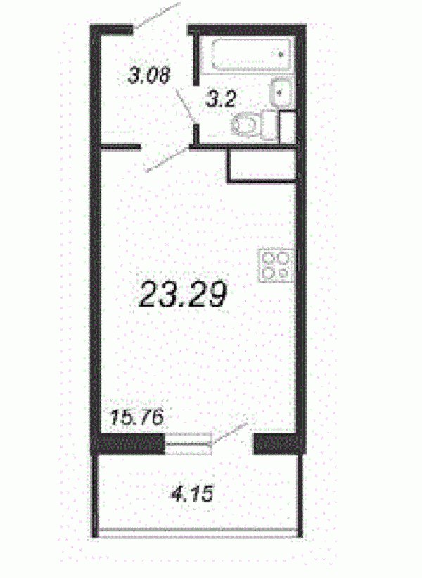 Продажа 1-комнатной квартиры, Санкт-Петербург, Русановская ул.,  д 24