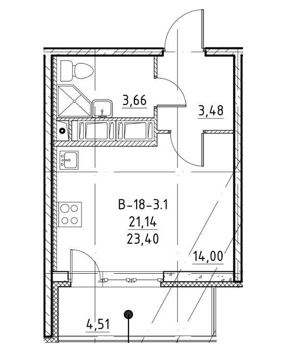 Продажа 1-комнатной квартиры, Санкт-Петербург, Бокситогорская ул.,  д 27