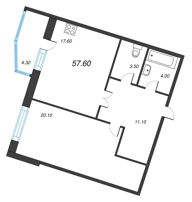 Продажа 1-комнатной квартиры, Санкт-Петербург, Патриотов просп.,  д 35