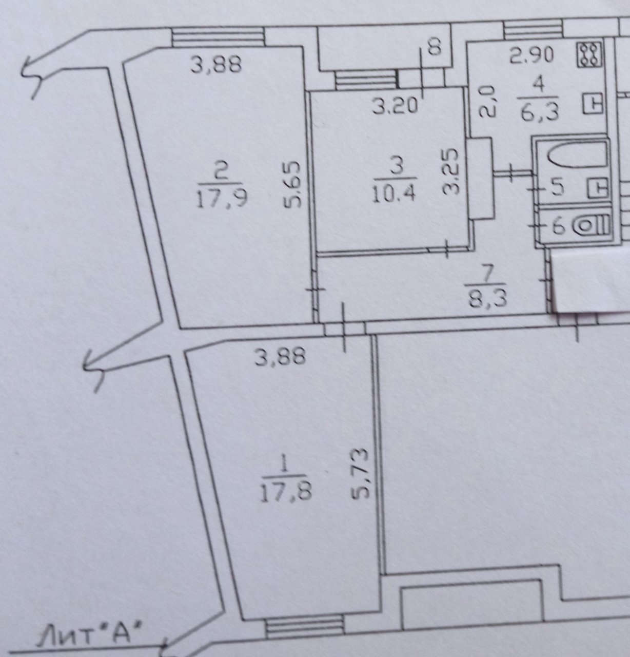 Продажа 3-комнатной квартиры, Приладожский, Приладожский пгт.,  д 5