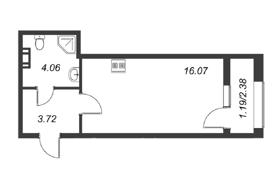 Продажа 1-комнатной квартиры, Санкт-Петербург, Полюстровский просп.,  д 75