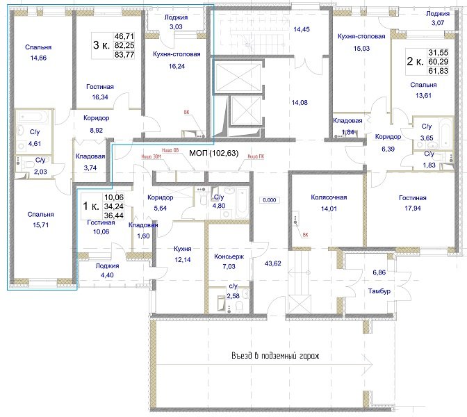 Продажа 3-комнатной квартиры, Санкт-Петербург, Студенческая ул.,  д 14