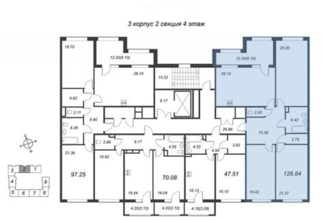 Продажа 3-комнатной квартиры, Санкт-Петербург, Петровский просп.,  д 22