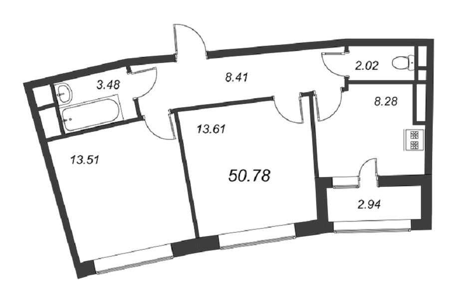 Продажа 2-комнатной квартиры, Санкт-Петербург, Планерная ул.,  д 91