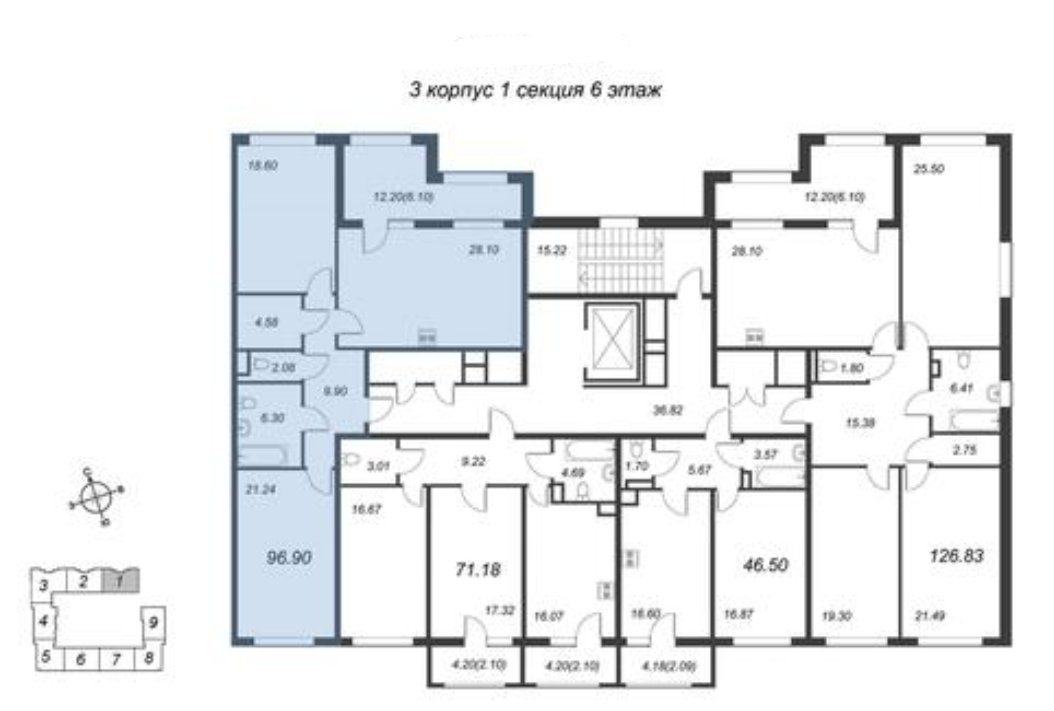 Продажа 2-комнатной квартиры, Санкт-Петербург, Петровский просп.,  д 22