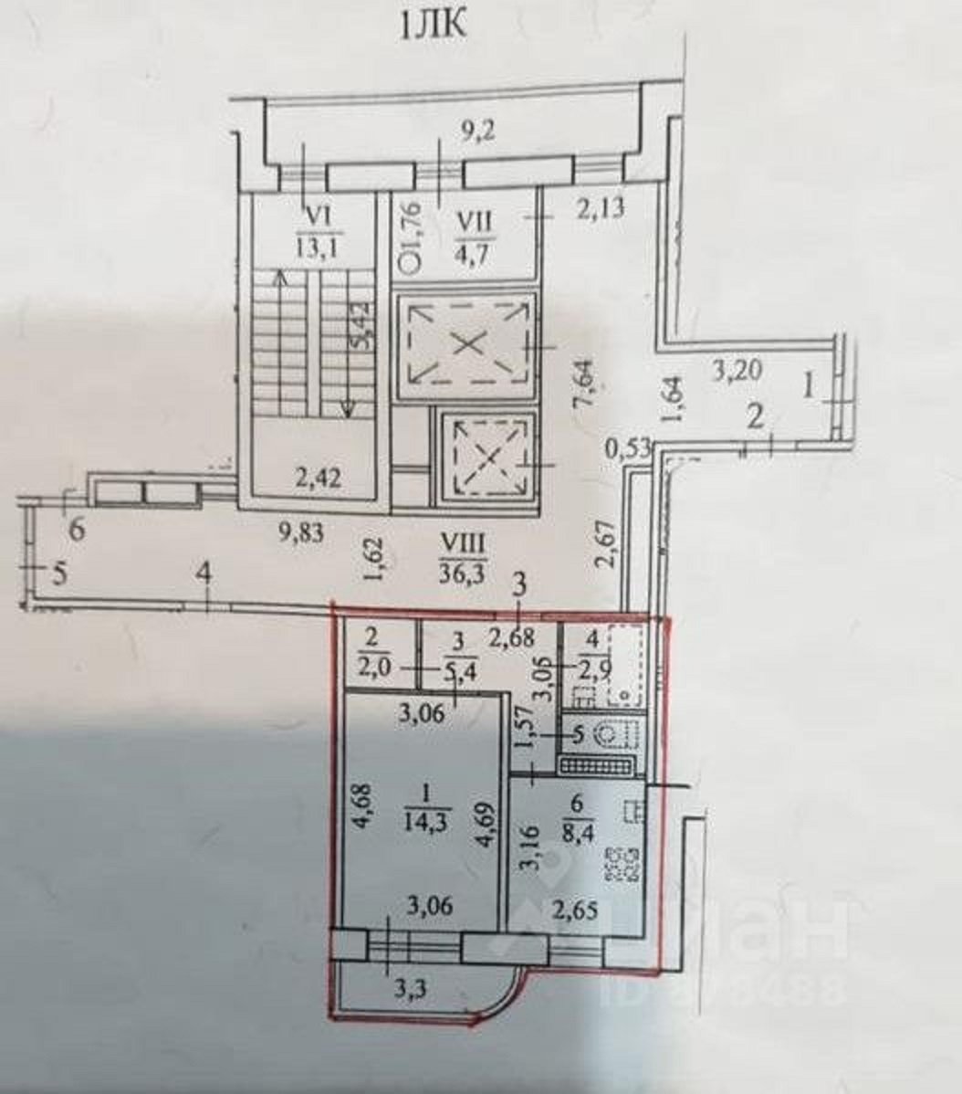 Продажа 1-комнатной квартиры, Санкт-Петербург, Шостаковича ул.,  д 3