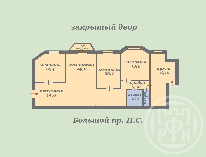 Большой П.С. просп., д 102 Большой П.С. просп., д 102