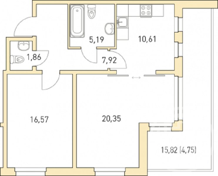 Купить Студию Вторичка Жк Горки Парк