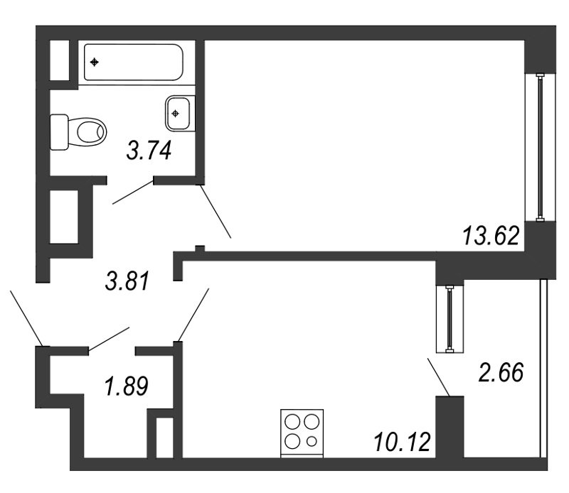 Продажа 1-комнатной квартиры, Санкт-Петербург, Планерная ул.,  д 95