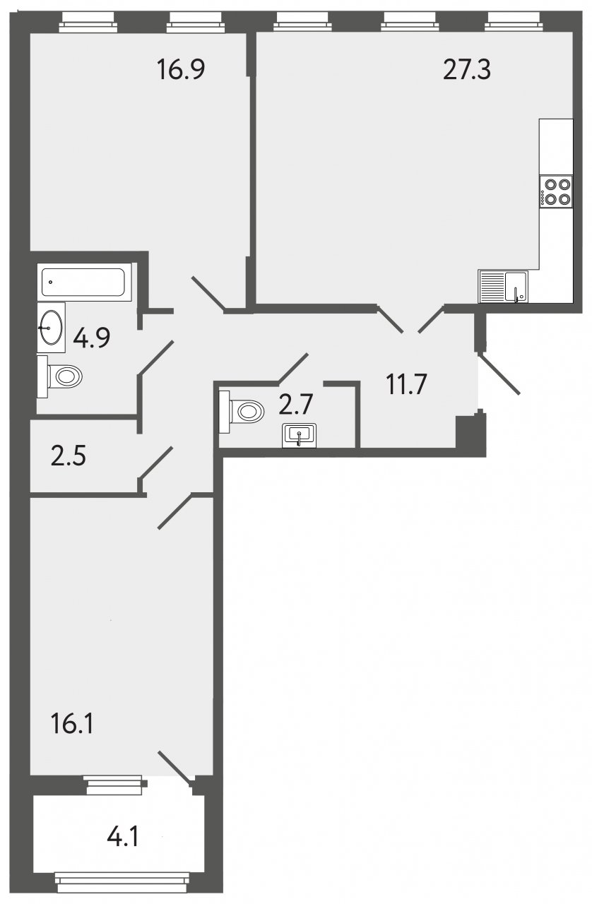 Продажа 2-комнатной квартиры, Санкт-Петербург, 12-я Красноармейская ул.,  д 26