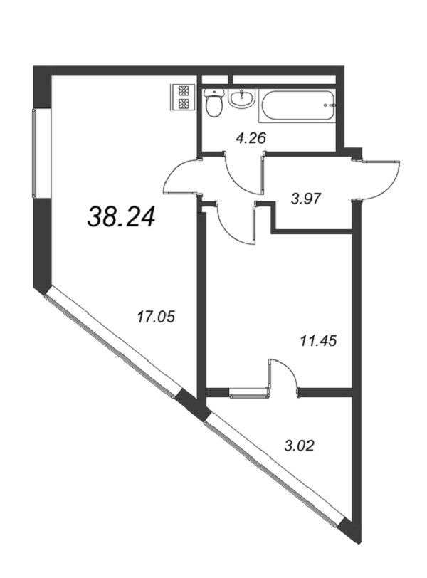 Продажа 1-комнатной квартиры, Санкт-Петербург, Планерная ул.,  д 97