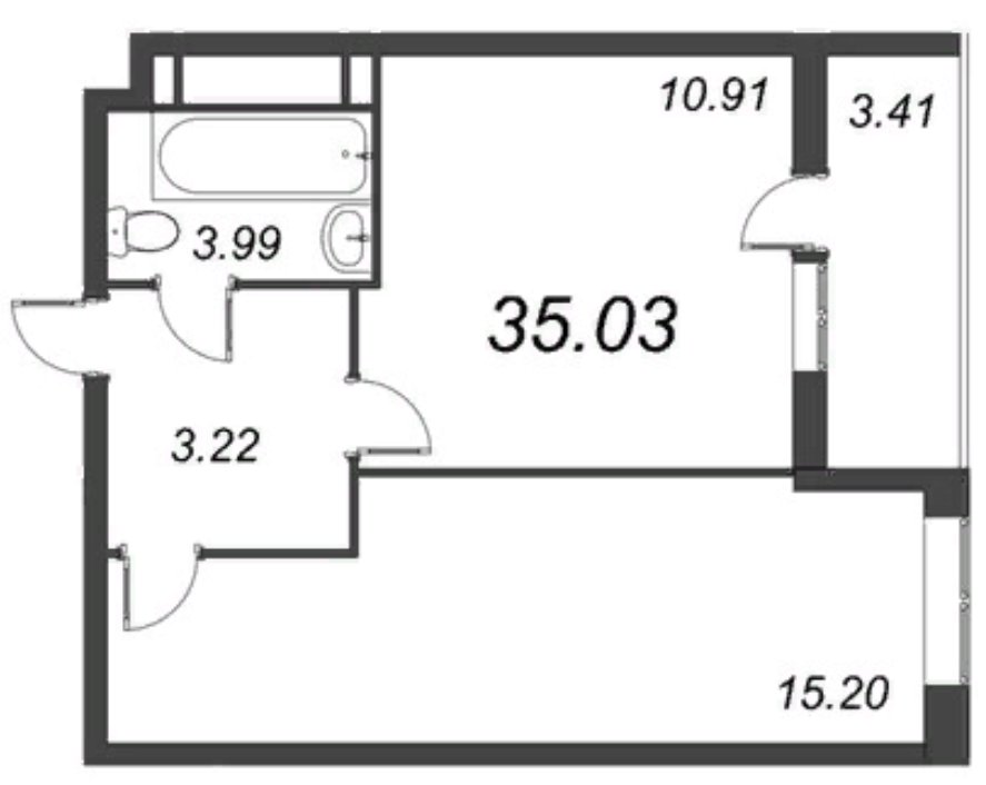 Продажа 1-комнатной квартиры, Санкт-Петербург, Студенческая ул.,  д 14