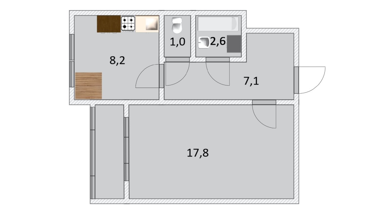 Продажа 1-комнатной квартиры, Стрельна, Львовская ул.,  д 23