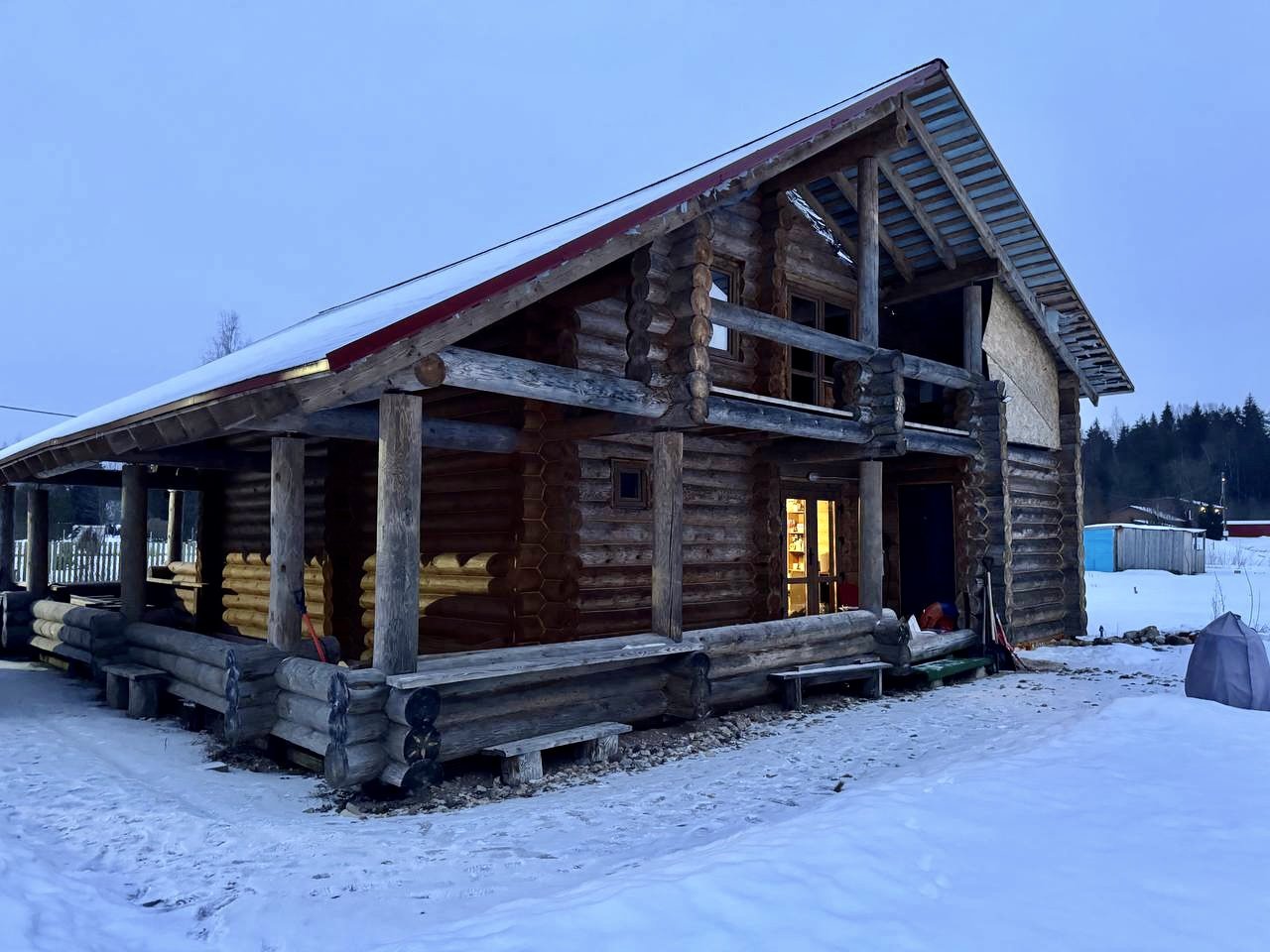 Купить Загородный дом 240.8 кв.м с участком 12.5 сот. в Лужский район  Ленинградская область (№328085)